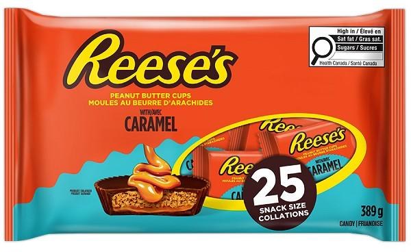 Hershey REESES PB Cups with Caramel Snack 25 - 389g (24)