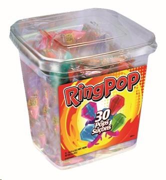 Ring Pop Jar 30ct Jar- 680G (6) (10646)