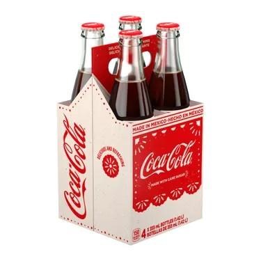GLASS BOTTLE - Coca-Cola - 4 x 355mL - (6) (11374) (Coca-Cola)