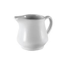 Browne Creamer White 6 oz Ceramic 4"x 3-3/10"with Handle