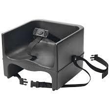 Winco Black Plastic Booster Seat, 3 way strap
