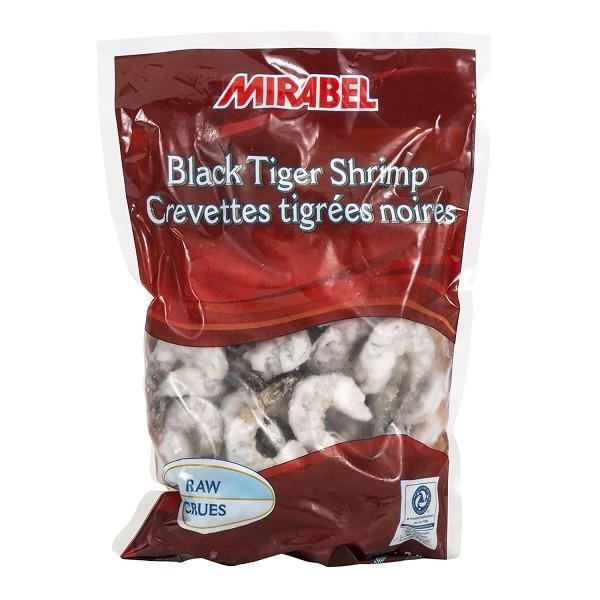 High Liner Black Tiger Shrimp, Raw, Peeled & Deveined, Tail On 26-30/lb - 907g (5)