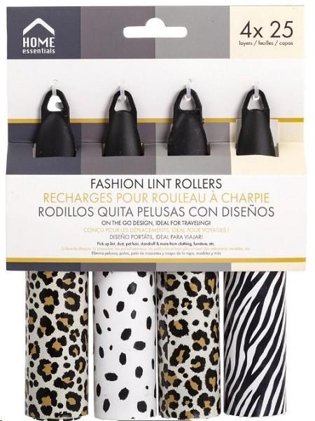 4 Piece Fashion Lint Rollers (6) (92033)