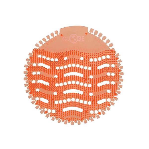 Globe Anti-Splash Urinal Screen - Orange