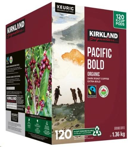 KS Organic Pacific Bold Fair Trade Coffee K-Cup Pods, 120-CT (95790)