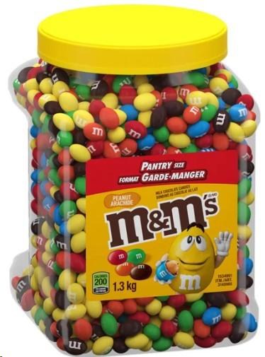 M&Mâ€™s Peanut Chocolate Candy, 1.3 kg(46352)