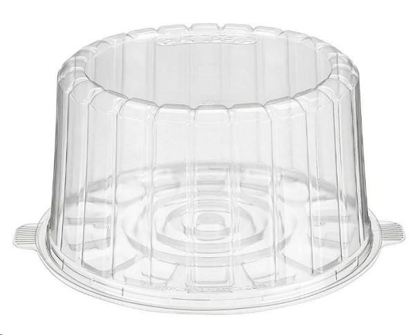 Plain Cake Dome 7" Round 4.4" High - 100/CASE - SOLD BY CASE - (1) (1007CL)