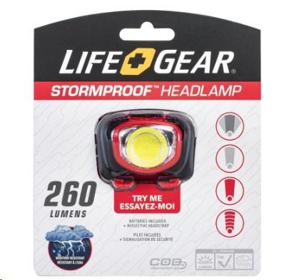 LifeGear Storm Proof 260 Lumen Headlamp(43765)