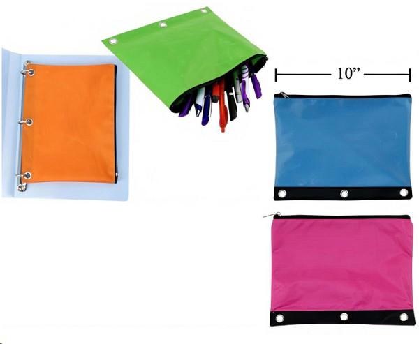 Pencil Case for 3 Holes Binder 8x9.5 Inch , (12)(30813)