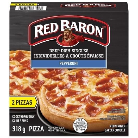 Red Baron Pepperoni Deep Dish Pizza Singles - 2/BOX (12)