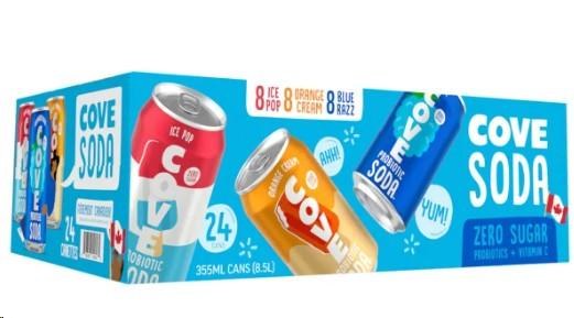 Cove Soda Summer Variety, 24 Ã— 355 mL (14056)(14109)