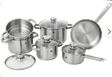 Joy Stainless Steel 10PC Cookware Set HOLIDAY PROMO(40365)