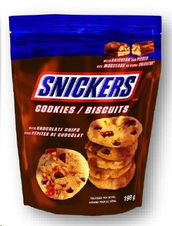 Snickers Chocolate Chip Cookies (12) 198g (32220)