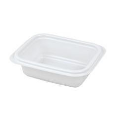 Genpak Microwavable Rectangle Container 12oz - 6" x 4.75"x 1.77" -  300/cs (07179)
