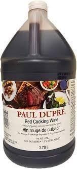 Paul Dupre 11% Red Cooking Wine - 3.78L (4) (00116)