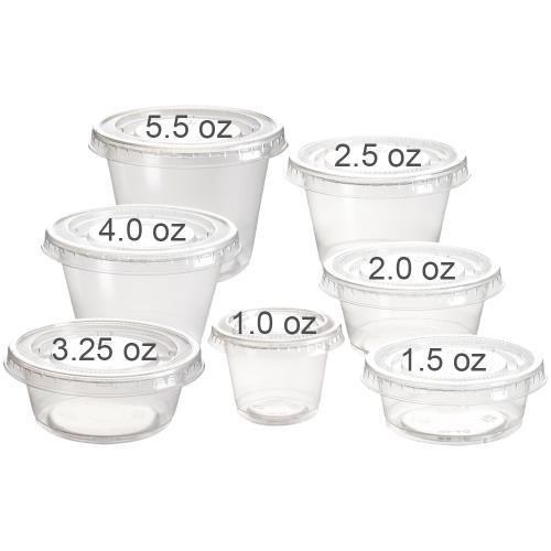 Premier Essentials 2oz Plastic Portion Cups - 100/SLV (25)(80355)
