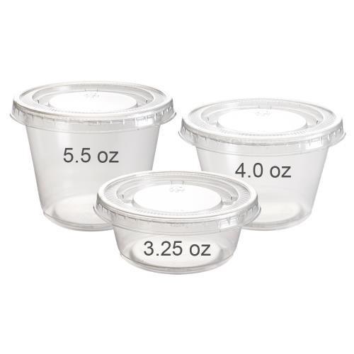 Premier Essentials 4oz Plastic Portion Cups - 100/SLV (25)