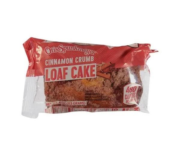 Otis Spunkmeyer Cinnamon Crumb Loaf Cake Ind Wrapped - 24 x 4oz (19717)