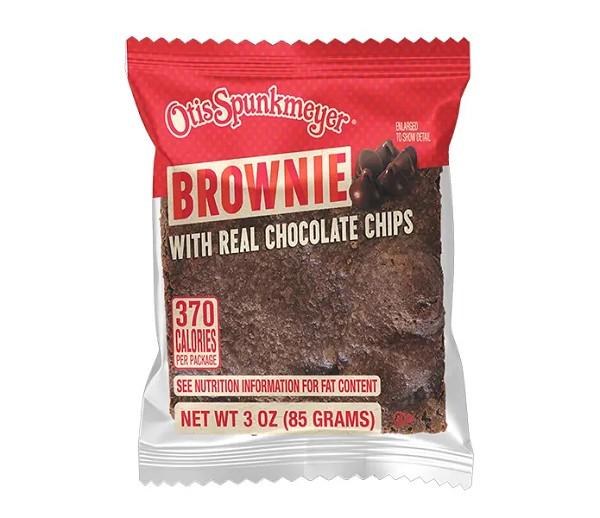 Otis Spunkmeyer Brownie w/ Real Chocolate Chips - 48 x 3oz (24413)