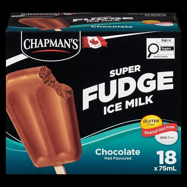 Chapman's Super Bars FUDGE - 18/BOX (6)