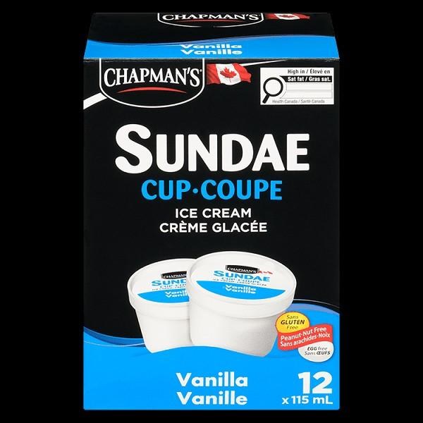 Chapman's Vanilla Thermal Cups - 24 x 115ml (01087)
