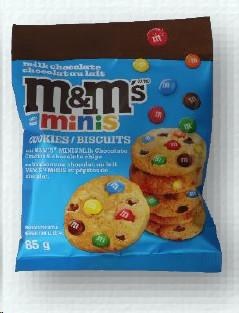 M&Mâ€™s Milk Chocolate Minis Cookies (24) 85g (44510)