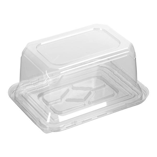 Polarpak Bar Cake Dome Container (4x6) - 180/CASE (5RM042PL1C)