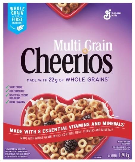 Cheerios Multi-Grain Cheerios Jumbo Pack Cereals, 1.24 kg(49639)