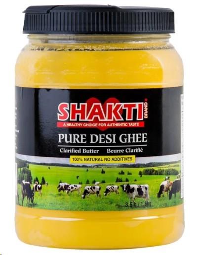 Shakti Brand Pure Desi Ghee Clarified Butter, 1.6 kg(27200)