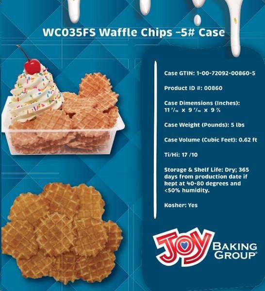 Joy Cone Waffle Chips - 5LB (00860)