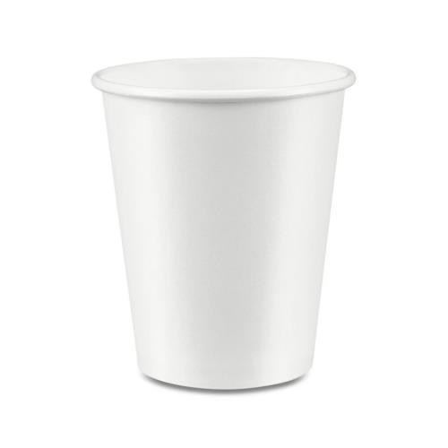 EcoSystems 8oz Coffee Hot Paper Cups, Plain, White - 50/SLV - SOLD BY SLV - (20) (ECOCUP08-PR)