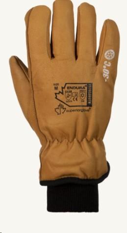 Endura 378GOBDTK Leather With Knit Cuffs For Freezer (-30Â°C)