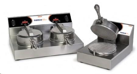 Nemco Cone Baker, dual, 7" fixed cast aluminum lock down grid, digital   7030A-2