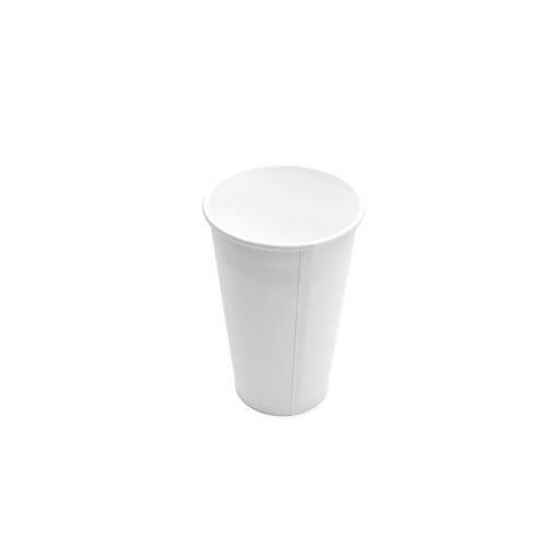 EcoSystems 16oz Coffee Hot Paper Cups, Plain, White - 50/SLV - SOLD BY SLV - (20) (ECOCUP16-PR)