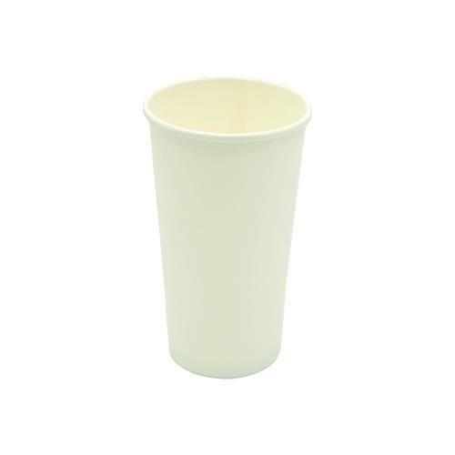 EcoSystems 20oz Coffee Hot Paper Cups, Plain, White - 50/SLV - SOLD BY SLV - (20) (ECOCUP20-PR)