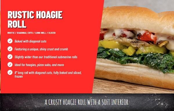Costanzo's Rustic Hoagie Roll - 48/CASE