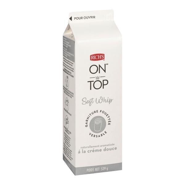Rich's On Top Soft Whip Pourable Topping - 12 x 19oz (21270)