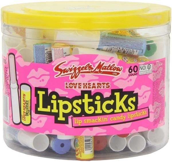 Love Hearts Lipsticks 6g - 60/BX - SOLD BY BOX - (1) (13612)