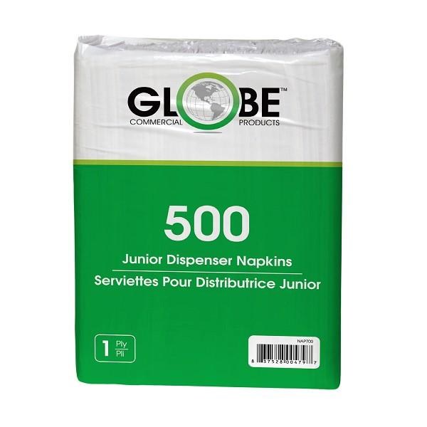 Globe Junior Disp Napkin Tall Fold - 500/PKG (20) (00479)