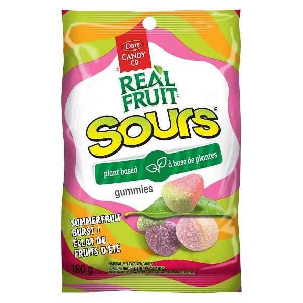 Dare RealFruit Sours Summerfruit Burst 180g - 9/BOX (23870)
