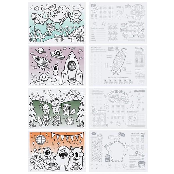 Lapaco Kids Combo Color Me (Placemat & 3/pkg Crayons) - 200/CASE (309-802)