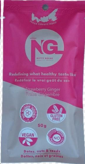 Nutty Golak Strawberry Ginger Bar 50g - 48/BOX
