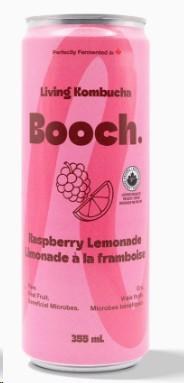 Booch. Kombucha RASPBERRY LEMONADE 355ml Can - 12/CASE (75340)