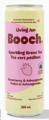 Booch. Sparkling Green Tea STRAWBERRY & ASHWAGANDHA 355ml Can - 12/CASE (75360)