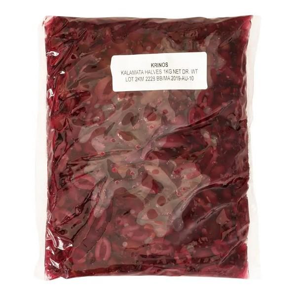 Krinos Kalamata Olive Halves - 1KG Bag (10)
