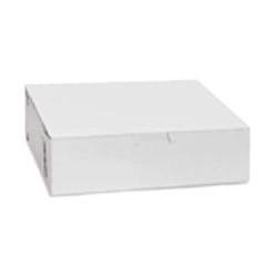 Vicbay White Cake Box - 9" x 6" x 2.5" - 250/CASE