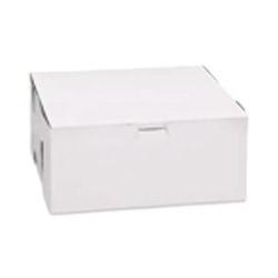 Vicbay White Cake Box - 9" x 9" x 4" - 200/CASE