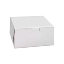 Vicbay White Cake Box - 5.5" x 5.5" x 2.5" - 250/CASE
