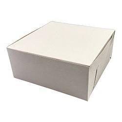 Vicbay White Cake Box - 8" x 8" x 3.5" - 250/CASE