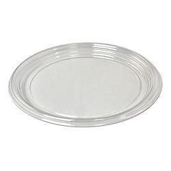 Vicbay Plastic Round Catering Tray Clear 12" - 36/CASE